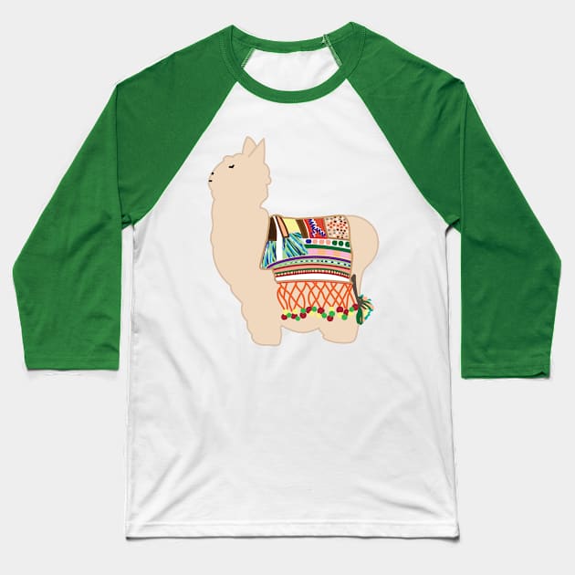 Llama Baseball T-Shirt by courtneylgraben